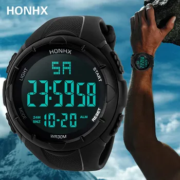 Prabangių laikrodžių vyrams Analoginis Skaitmeninis Karinės Sporto LED Vandeniui Rankiniai Laikrodžiai aukštos kokybės relogio masculino