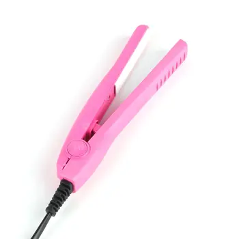 Profesionalus Mini plaukų ištiesinimo priemonės Geležies Rožinės spalvos Keramikos Elektroninių Plaukus Tiesinimo stilius įrankiai Naudoti Namuose Geriausia pardavimo