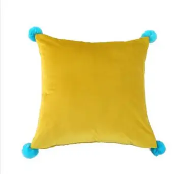Puikus vilnos kamuoliukus pagalvėlė padengti paprasta šiuolaikinės pledas pagalvę padengti atlošas tinklelis užvalkalas aikštėje juosmens pagalvės užvalkalą namų dekoro