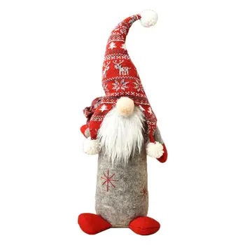 Rankų darbo Gnome švedijos Tomte Kalėdų Elf Parduotuvė Langų Apdailos Lėlės, Papuošalai Q39B