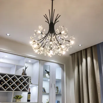 Restoranas liustra Šiaurės stiliaus lempos kambarį lempos modernus minimalistinis miegamasis lempos įkaitimo kūrybinės asmenybės šviesos 90-265V