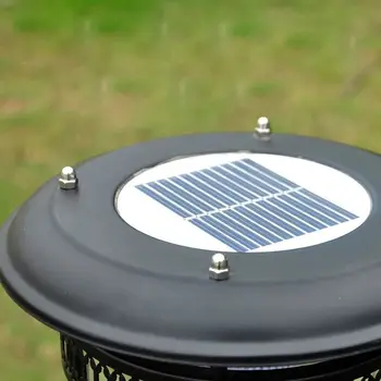 Saulės energija Varomas Lauko Sodo LED Vejos Šviesos Kelias atsparus Aliuminio Raižyti Akrilo Umbra Kieme Saulės Šviesos