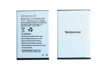 Seasonye 2x 1600mAh / 5.92 Wh C745043160T Pakeitimo Li-ion Baterija + Universalus USB, Sieninis Kroviklis, Skirtas 