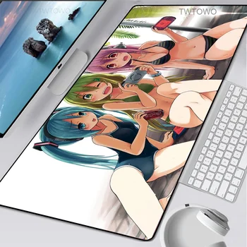 Seksualus Žaidimų Pelės Mygtukai Kilimėlis Greitis Anime Kompiuteris Notbook XXL Overlock Krašto Didelis Žaidimų Žaidėjus Klaviatūros Paviršiaus Mause Pad Mat