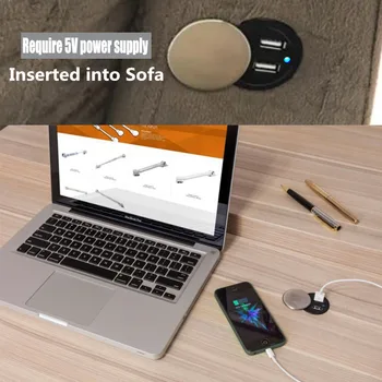Sofa-USB mobiliojo telefono įkroviklis 5v2a planšetinį kompiuterį įkrovimo įrenginio kino sofa priedai USB įkroviklis