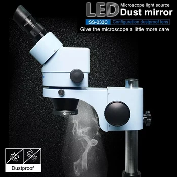 SS-033C Reguliuojamas ryškumas 36 LED Apvalus Šviesos+UV Aliejaus Dūmai, Dulkės-Įrodymas, Veidrodis, Mikroskopu Stabdžių Raštas Dvigubai didinamasis stiklas