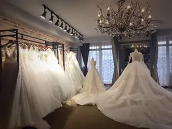 Tieyi vestuvių suknelė display rack rack, grindų pakaba vestuvių suknelė parduotuvė studio suknelė high-end lentynos
