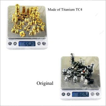 Titano TC4 Dviratį Varžtai Varžtai Grupei dėl Dviračių Derailleur Sistema SHIMANO ULTEGRA UT6800 / 5800 / DA9000 / UT R8000