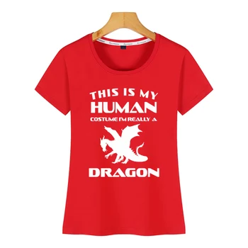 Topai Marškinėliai Moterims tai mano žmogaus kostiumas mp tikrai dragon Hip-Hop Derliaus Trumpas Moterų Marškinėlius