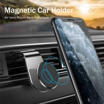 UIGO Magnetinio Automobilinis Telefono Laikiklis Iphone11 Universalus Oro Išleidimo Metalo Magnetinių Navigacija, Automobilinis Laikiklis 360 Laipsnių Sukimosi