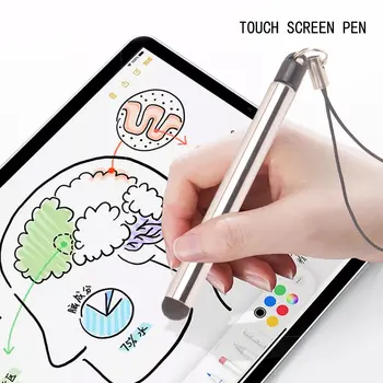 Universalus Jutiklinio Ekrano Rašikliu, Capacitive Stylus Pen For išmanųjį Telefoną, Planšetinį kompiuterį iPad Taško Apvalus Plonas Patarimas
