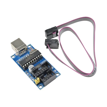 USB Mažytė P AVR ISP Programuotojas įkrovos tvarkyklę Už Arduino IDE Meag2560 UNO R3 Su 10pin Programavimo Kabelį 1PC
