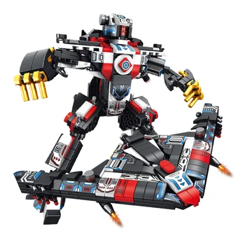 Vaikams Robotas Žaislas, 8v-1 Transformavimo Mašinos Kariai Veiksmų skaičiai Statybos Blokus 