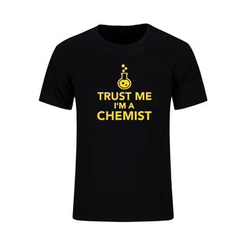 Vasaros Naują Atvykimo Manimi Pasitiki, aš esu Chemikas T Shirt Mens Juokingas Laiškas Išspausdintas Viršūnes Tees Atsitiktinis Medvilnės O-Kaklo Drabužius Homme
