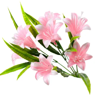 Vazoninių Augalų Dirbtinio Plastiko Lily Modeliavimas Gėlės Foto Rekvizitai Namų Dekoro Kambarį Sodas Vestuvių Dekoravimas Netikrą Gėlių