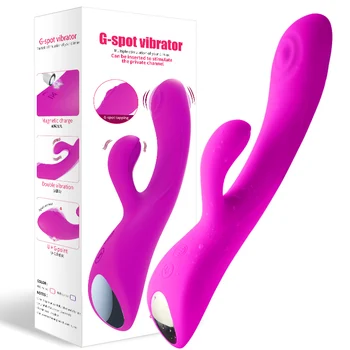 Vibratorius Klitorio Stimuliacijos G-spot Masažas Moterų Orgazmo-Masturbacija Multi-dažnio Vandeniui Pora Flirtuoti Suaugusiųjų Sekso Žaislas