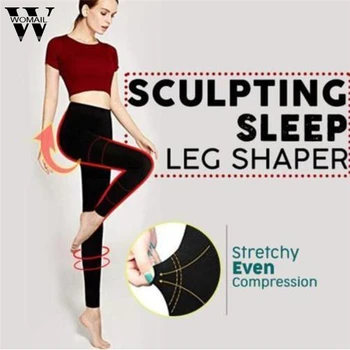 Womail Moterų Miego Kojos Shaper Kojinės Skulptūrų Miego Kojos Shaper Kelnes Legging Kojinės Moterų Kūno Skustukai d27
