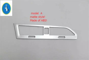 Yimaautotrims 2 Spalva Tinka Audi VW Tiguan 2016 - 2020 ABS Viduryje Oro Kondicionavimo sistema KINTAMOSIOS srovės Lizdo Angos Raštas Dangčio Apdaila
