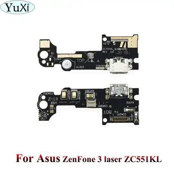 YuXi Už ASUS ZenFone 2 3 5 EITI USB Įkrovimo lizdas Kištukas Mic Doko Mikrofonas Valdybos Flex Kabelis 2 2 lazerio ZE550KL ZE500KL ZE550ML