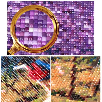 Zhui Star kvadratiniu Diamond gręžimo, dažymo kryželiu Spalvoti akmenys, Deimantai, siuvinėjimo Mozaikos apdailos HY