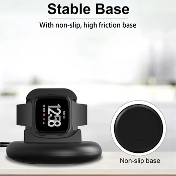 Įkrovimo Dokas Fitbit Versa3/Prasme Smart Žiūrėti Įkroviklis Bazinės Stoties Nešiojamų Žiūrėti USB Įkroviklio Laido Adapteris