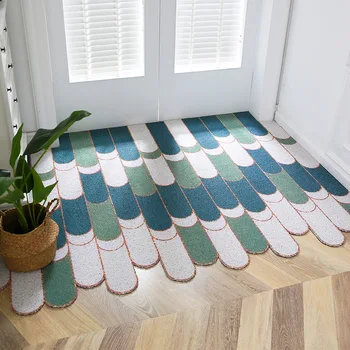Šiaurės šalių namų įėjimo vielos kilpa grindų kilimėlis kambarį durų kilimėlis Virtuvės rikošetas minkštos grindų kilimėlis vonios kambarys, neslidžia kilimų tinkinti