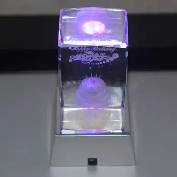 Šviesos pagrindas Lempos Bazės Aikštėje Crystal Hall Dovana, Namų LED Subtilus Spalvinga Patalpų Stendas Apdailos Ornamentu Paroda