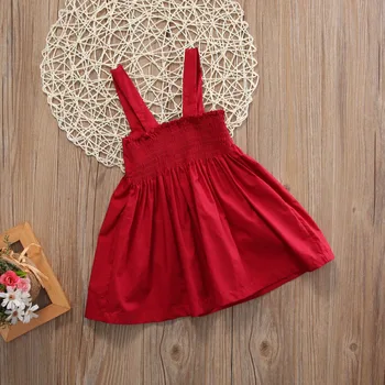 0-3Y Vaikams Baby Girl Dress Drabužių Šalis Mini Suknelė Raudona Oficialų Didelis Lankas Backless Princesė Suknelė Suknelė 2017 Nauja Mergina