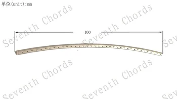 10 Vnt Cupronickel Vario Nikelio Lydinio arba Žalvario, Gitara, Bosinė Fingerboard Nervintis Laidas (Ilgis 10cm/vnt) Plotis 2.0&2.2&2.4&2.7 mm&2.9 m