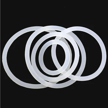 10pc Balta Silikono O Žiedo Tarpiklis CS 3.5 mm OD 12~ 85mm Maisto kokybės silikono žiedai o-žiedai, gumos žiedas tarpikliai