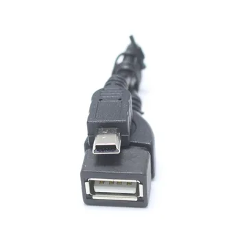 1pcs Micro USB Male Plug USB 2.0 AF Moterų lizdas OTG Adapterio Jungtis su Laidu, Telefono PC U disko