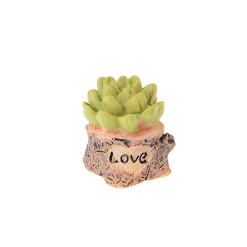 1PCS Miniatiūriniai Lėlių Bonsai Ornamentu Augalų Puodą, Baldai, Žaislai naujausias Mini Lėlių Sultingi augalai Žaliųjų Augalų