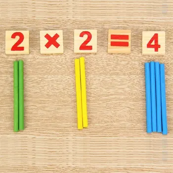 1set Montessori Mediniai Numeris Matematikos Žaidimas Lazdos Matematikos Ankstyvo Mokymosi Skaičiuoti Švietimo Žaislai Vaikams Dovanos Vaikams