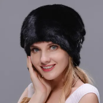 2018 Naujas Žiemą Šiltas Prabanga Moterų Skrybėlę Naują Stilių Moterų Visą Audinės Kailio Kepurę Žiemą Didmeninės Nekilnojamojo Mufelinė Aukštos Kokybės Kailio Kepurė