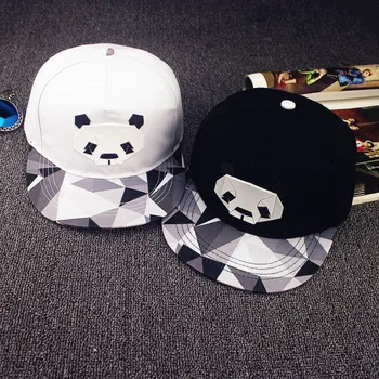 2018 Vyrų, Moterų Panda Šuo Spausdinti Pleistras Beisbolo Kepuraitę Hip-Hop Kepurės Saulės Skrybėlę Snapback Skrybėlės Vientisos Spalvos
