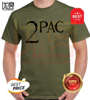2020 naują 2Pac Logotipas Klasika Hip-Hop Rap Tupac marškinėliai vyriški moteriški medvilnės, trumpomis rankovėmis viršūnes tee