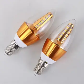 220V 5W Led Žvakių Lemputė E14 Vandeniui Aliuminio Energijos Taupymo Lempa