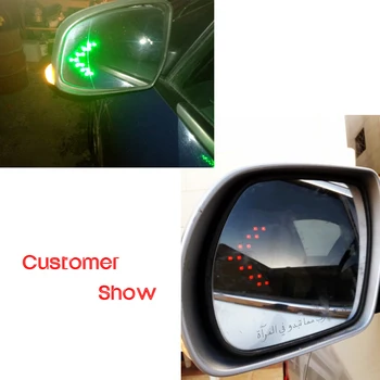 2vnt/Pora 14-SMD LED Rodyklių Plokštės Indikatorius Posūkio Signalo Lemputė Automobilio Galinio vaizdo Veidrodėlis Automobilių Stilius Nemokamas Pristatymas