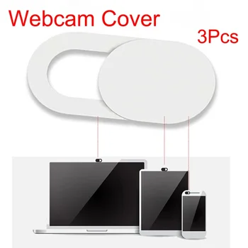 3pcs Plastiko Kamera Shield Lipdukai Notebook PC Tablet PC Mobilieji Anti-Hacker Peeping Privatumo Apsaugos Dangtelis
