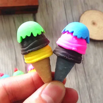 48pcs/daug Kawaii Ledų 3D gumos trintukai Kawaii trintukas piešimo įrankį dovana kanceliarinės prekės mokyklinės prekės, raštinė