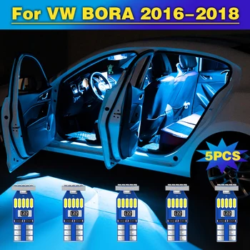 5VNT Error Free Auto LED Lemputės Automobilių Salono Dome Skaitymo Lemputė bagažo skyriaus Lempa Volkswagen VW Bora 2016 2017 2018