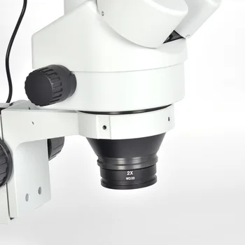 7X-45X Lentelė Ramstis Stovėti Mastelio Didinimo Žiūronų Stereo Mikroskopas Tikrinti PCB Mikroskopas+144 led Šviesos Žiedas+C + d + Adapteris