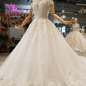 AIJINGYU Baltoji Salė Suknelės Prabanga Kamuolys ypatinga Proga Lades Moterų Kukli Suknelė Finder Vestuvių Suknelę Internetinėje Parduotuvėje
