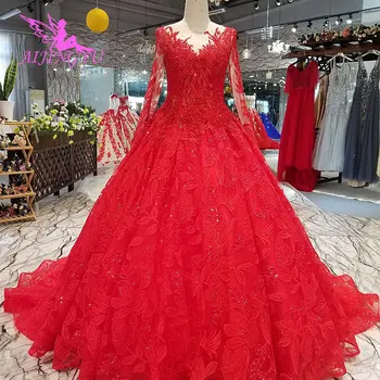 AIJINGYU Prabangūs Krištolo Vestuvių Suknelė Sexy Suknelė 2020 2021 Nuotakos Su Rankovėmis Pigūs Parduotuvė Suknelė Vokietija Plius Dydis Vestuvių Suknelės