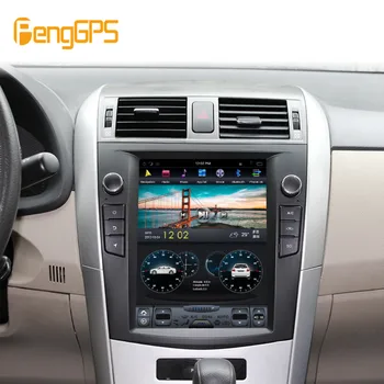 Android 9.0 PX6 4+64GB Tesla Stiliaus Automobilio DVD Grotuvas Toyota Corolla 2007-2013 Galvos Vienetas Multimedijos Radijo Grotuvas GPS Navigacija