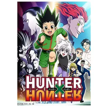 Anime Hunter x Hunter Plakatas Populiarus Klasikinis Japonų Anime Namų Dekoro Retro Plakato Spaudinių Šilko Sienos Menas Namų Kambario Dekoro