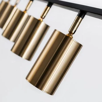 Aukso Umbra Sieniniai šviestuvai Kabo LED Prožektoriai, Lempos, Šviestuvas, Šiaurės šalių Dizaino valgomasis kambarys metalo šviestuvas, pakabos