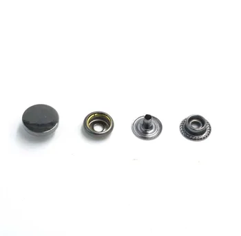 Aukštos kokybės Plokščių metalo 10mm/12mm/15mm/17mm/20mm nauji Metaliniai mygtukai 201/203 Paltas sidabro snap mygtuką 10sets/daug