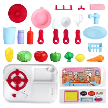 Baby Mini Virtuvė, Plastikiniai Apsimesti Žaisti, Maisto Vaikams, Žaislai, Mini Virtuvės Valgių Žaislų Rinkinys Vaikams, Vaikų Mergaičių Žaidimai