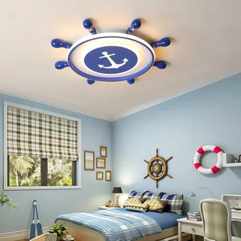 Berniukas, vaikų kambario lempa, miegamojo lempa paprasta, modernios led lubų šviestuvas cartoon MUMS kapitonas vaiko kambarys lempos